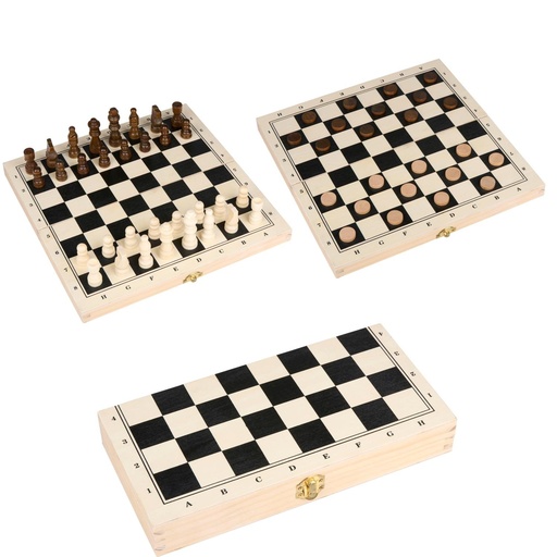 [871125258726] EDDY TOYS Foldable Chess and Checkers Game