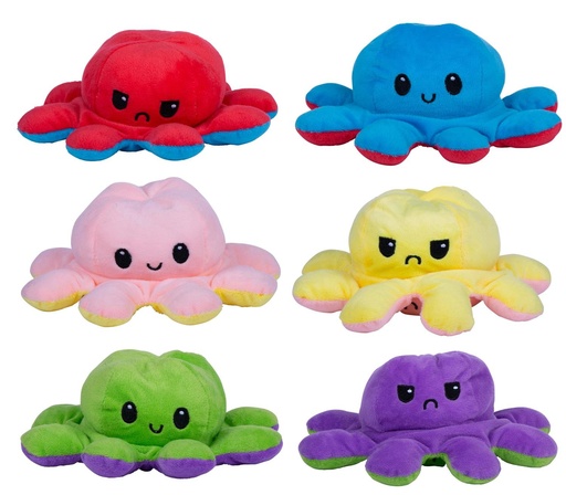 [871125242097] EDDY TOYS Plush Mood Octopus 19cm
