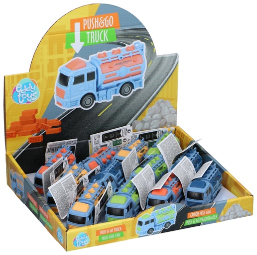 [871125239964] EDDY TOYS Push & Go Toy Trucks