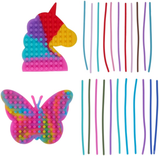 [871125233556] EDDY TOYS String Activity Fidget Set Unicorn & Butterfly