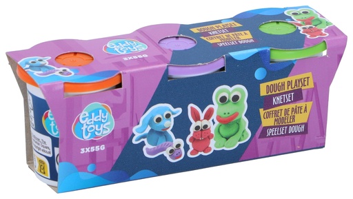 [871125242702] EDDY TOYS Dough Playset 3 pcs