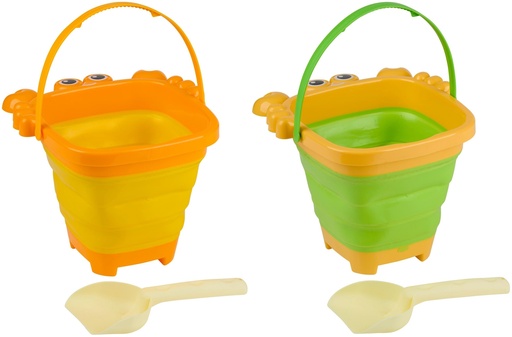 [871125243707] EDDY TOYS Foldable Sand Bucket Crab