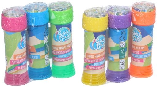 [871125226042] EDDY TOYS Bubble Wand Sets 6 Assorted