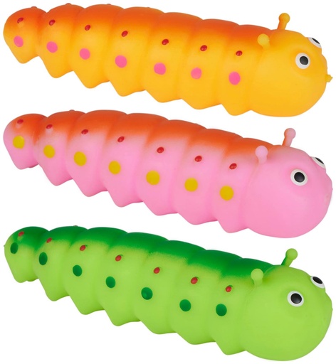 [871125233576] EDDY TOYS Squishy Caterpillar Stress Ball 14.5cm
