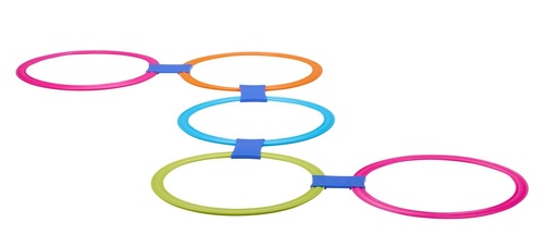 [871125224433] EDDY TOYS Hopscotch Rings D27.5cm Multicolor