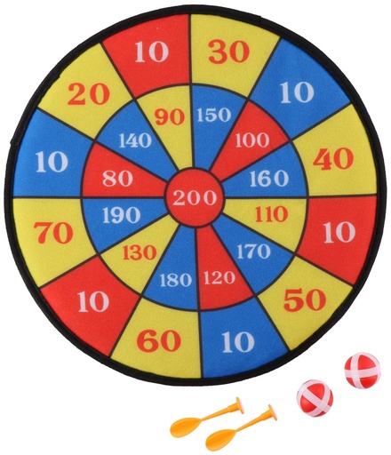 [871125212720] EDDY TOYS Dartboard 36cm With Balls And Darts