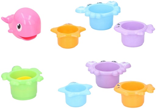 [871125218349] EDDY TOYS Bath Stacking Cups Animal Toy