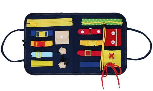 [871125226822] EDDY TOYS Activity Board with Buttons and Fasteners