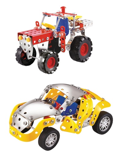[871125218334] EDDY TOYS Metal Building Bricks 4in1 Playset