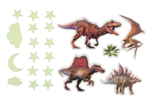 [871125230042] EDDY TOYS Glow In The Dark Dino Playset