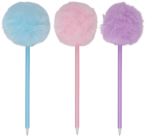 [871125236019] EDDY TOYS Ballpoint Pen Pompom 1mm Blue Ink