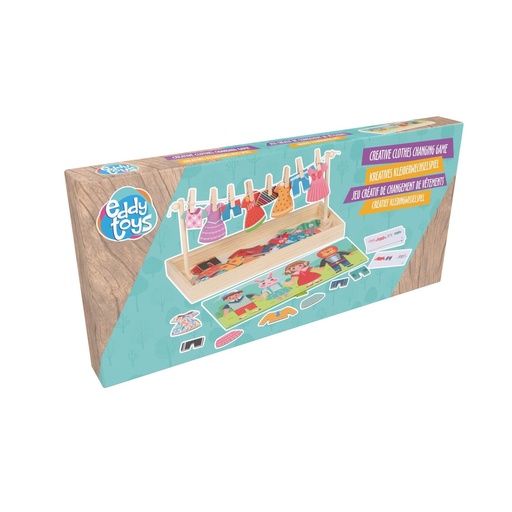 [871125246563] EDDY TOYS Wooden Changing Clothes Game