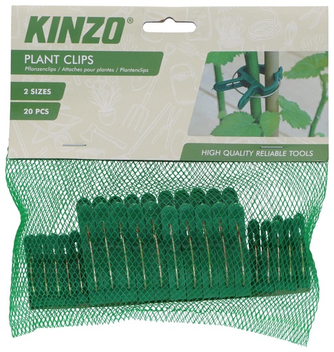 [871125230474] KINZO Plant Clips for Gardening 2 Sizes