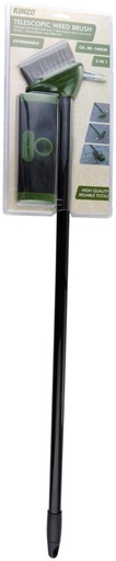 [871125230453] KINZO Telescopic Weed Brush 3in1