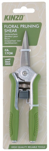 [871125227242] KINZO Pruning Shears Floral 17cm