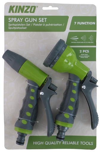 [871125227187] KINZO Garden Spray Gun 7 Function Adjustable