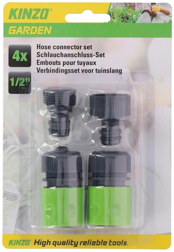 [871125213137] KINZO Hose Connector for Garden Hose 1/2 Inch