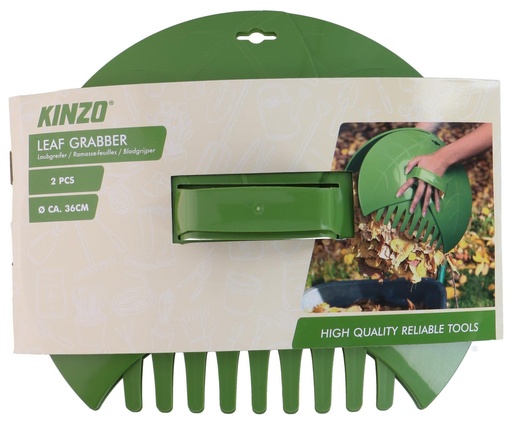 [871125230455] KINZO Leaf Grabber Ø36cm Garden Tool