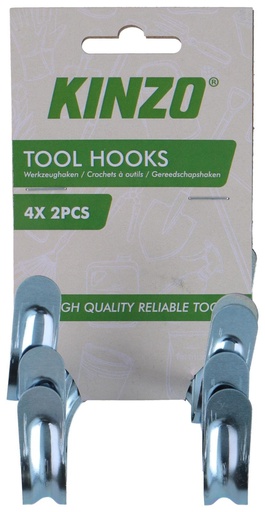 [871125230369] KINZO Tool Hook 7.5x4x9cm