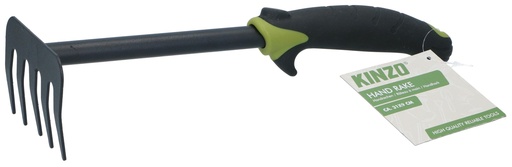 [871125243900] KINZO Hand Rake 30x9x7cm Ergonomic Grip
