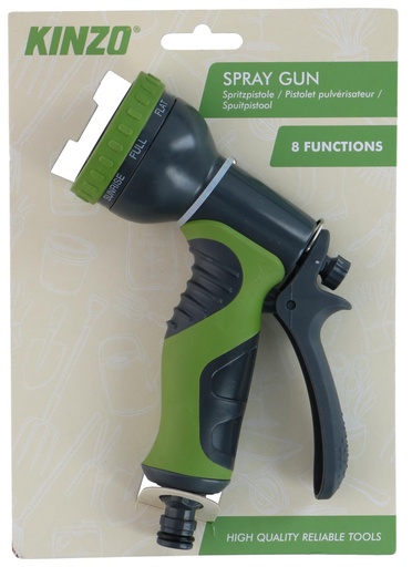 [871125227188] KINZO Spray Gun 8 Function Garden