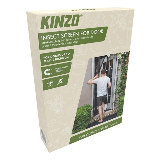 [871125230656] KINZO Insect Screen For Door 220x100cm