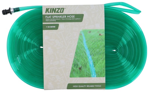 [871125230472] KINZO Flat Sprinkler Hose 30m