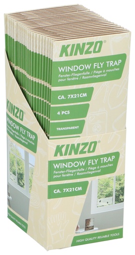[871125230610] KINZO Window Fly Trap 7x21cm
