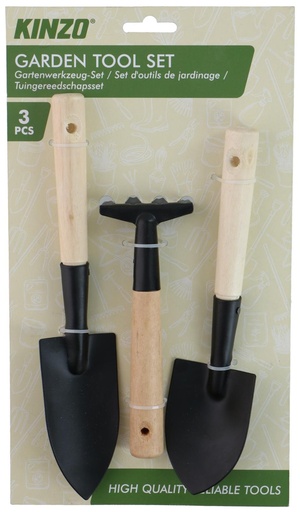 [871125226168] KINZO Garden Hand Tool Set 3-Piece