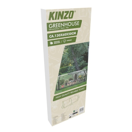 [871125230493] KINZO Greenhouse 130x60x50cm
