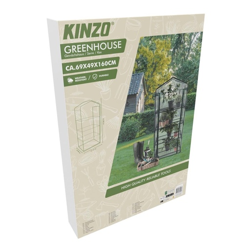 [871125230496] KINZO Greenhouse 4L 69x49x160cm