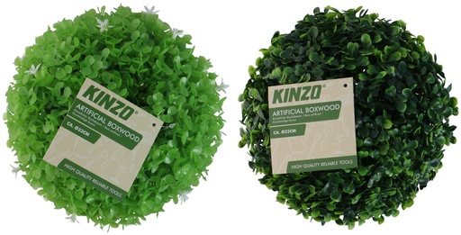 [871125226121] KINZO Artificial Boxwood Ø23cm Decorative Ball