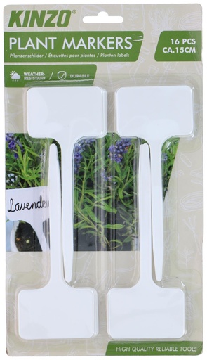 [871125230368] KINZO Plant Markers 15cm