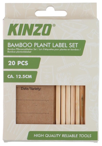 [871125227047] KINZO Plant Labels 12.5cm for Gardening