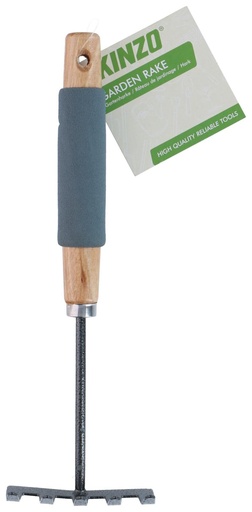 [871125230380] KINZO Garden Rake 27cm