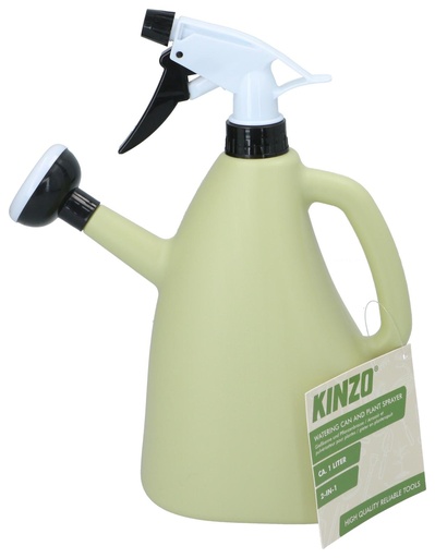 [871125226163] KINZO Watering Can and Sprayer 1 Litre