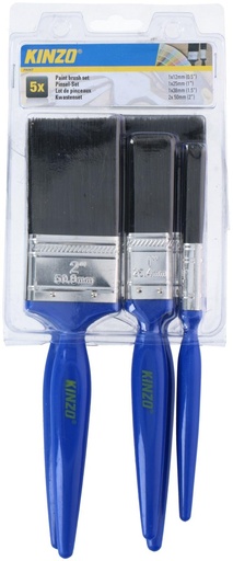 [871125212712] KINZO Paint Brush Set 12-50mm