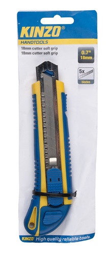 [871125271843] KINZO Cutter Soft Grip 18mm