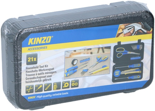 [871125217786] KINZO Hand Tool Set 21 Pieces