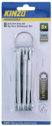 [871125271912] KINZO Torx Key Set T10-T45