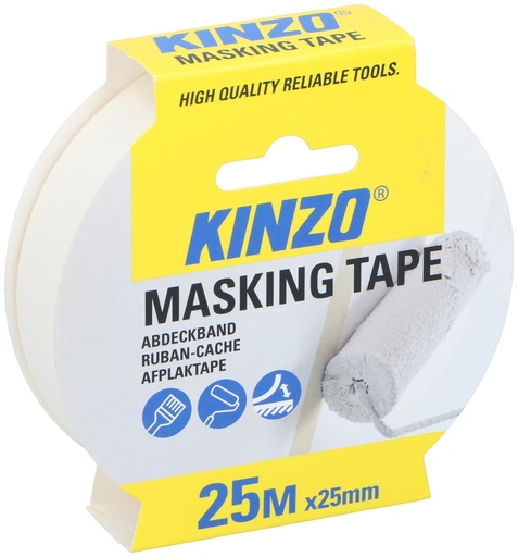 [871125218601] KINZO Masking Tape 25mm x 25m