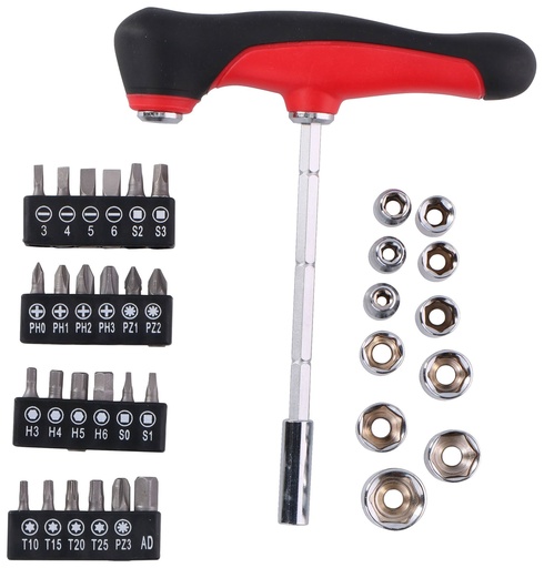 [871125206830] KINZO Socket Set with T-Handle