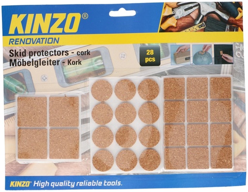 [871125215668] KINZO Anti-Skid Cork Furniture Pads