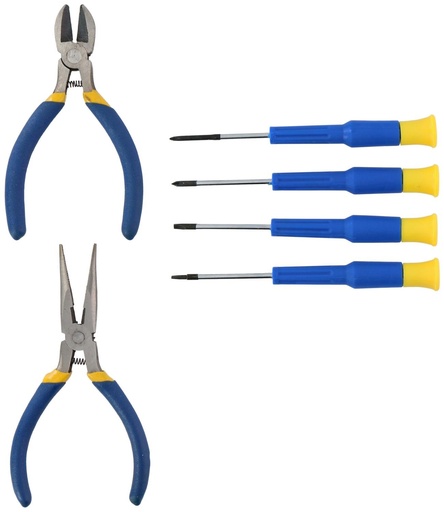 [871125217799] KINZO Precision Screwdriver and Plier Tool Set