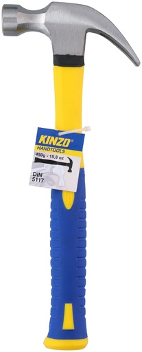 [871125271894] KINZO Claw Hammer 450g Non-slip Handle