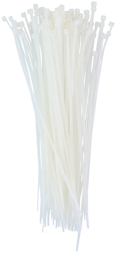 [871125272105] KINZO White Cable Tie 2.5x200mm