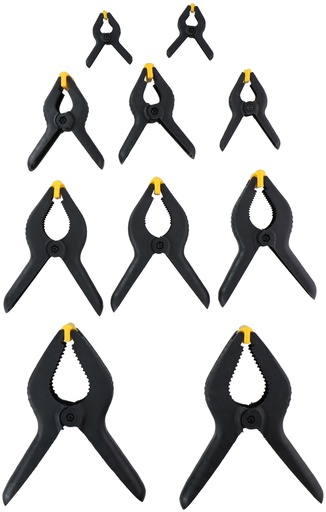 [871125224878] KINZO Spring Clamps Assortment 21-6.5cm