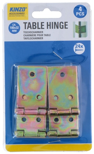 [871125247197] KINZO Table Hinge 10.1x3.2cm