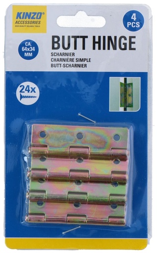 [871125247202] KINZO Table Hinge 6.4x3.4cm