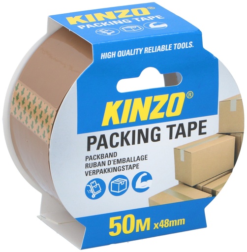 [871125218616] KINZO Packing Tape Brown 48mm x 50m